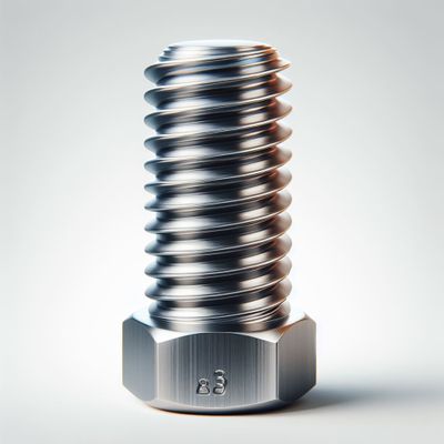 A stainless steel bolt