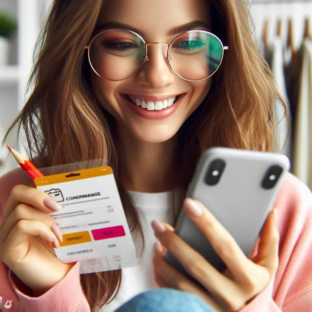 Person purchasing online